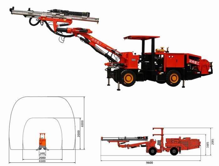 YZ-200輪式單臂鑿巖臺(tái)車圖片 YZ-200輪式單臂鑿巖臺(tái)車圖片